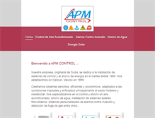 Tablet Screenshot of apmcontrol.com